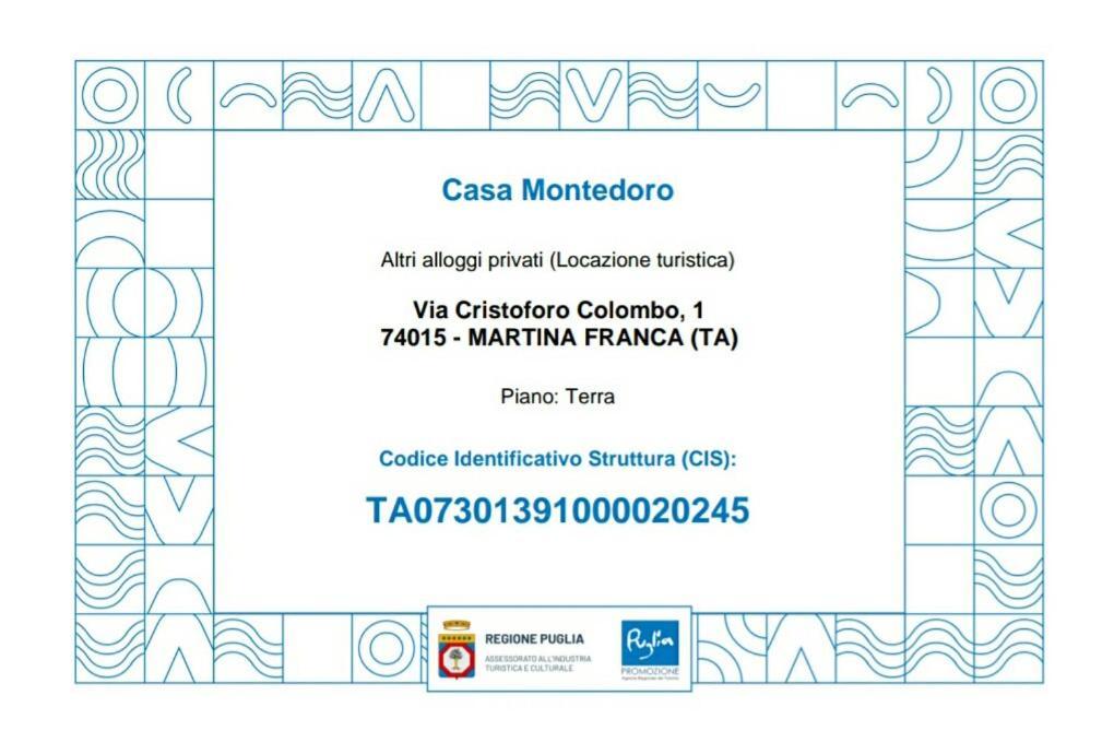 Casa Montedoro Martina Franca Eksteriør bilde